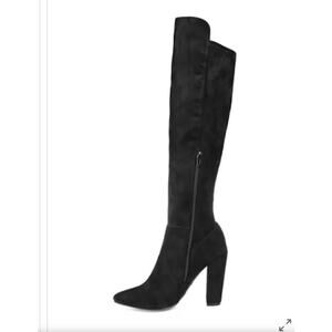 Journee Collection Dominga Womens Boots Size 9 Black Knee High Stretch Boots New
